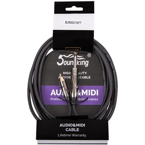 Кабель аудио 1xJack - 1xRCA Soundking BJR003 3.0m