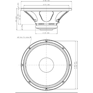 Динамик профессиональный НЧ Eighteen Sound 18LW800/8