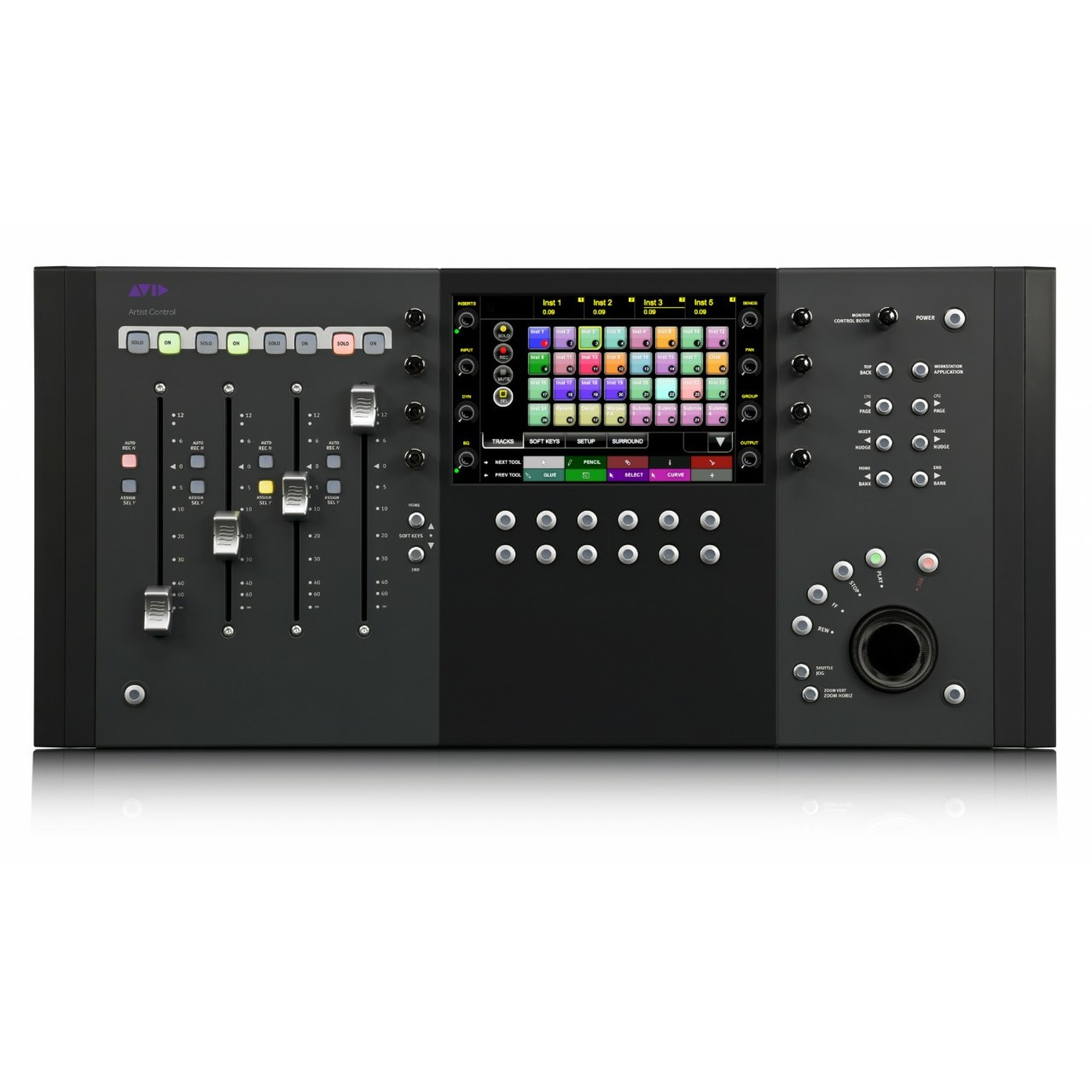 Para control v2. Микшерный пульт avid. Avid c24. DAW контроллер.