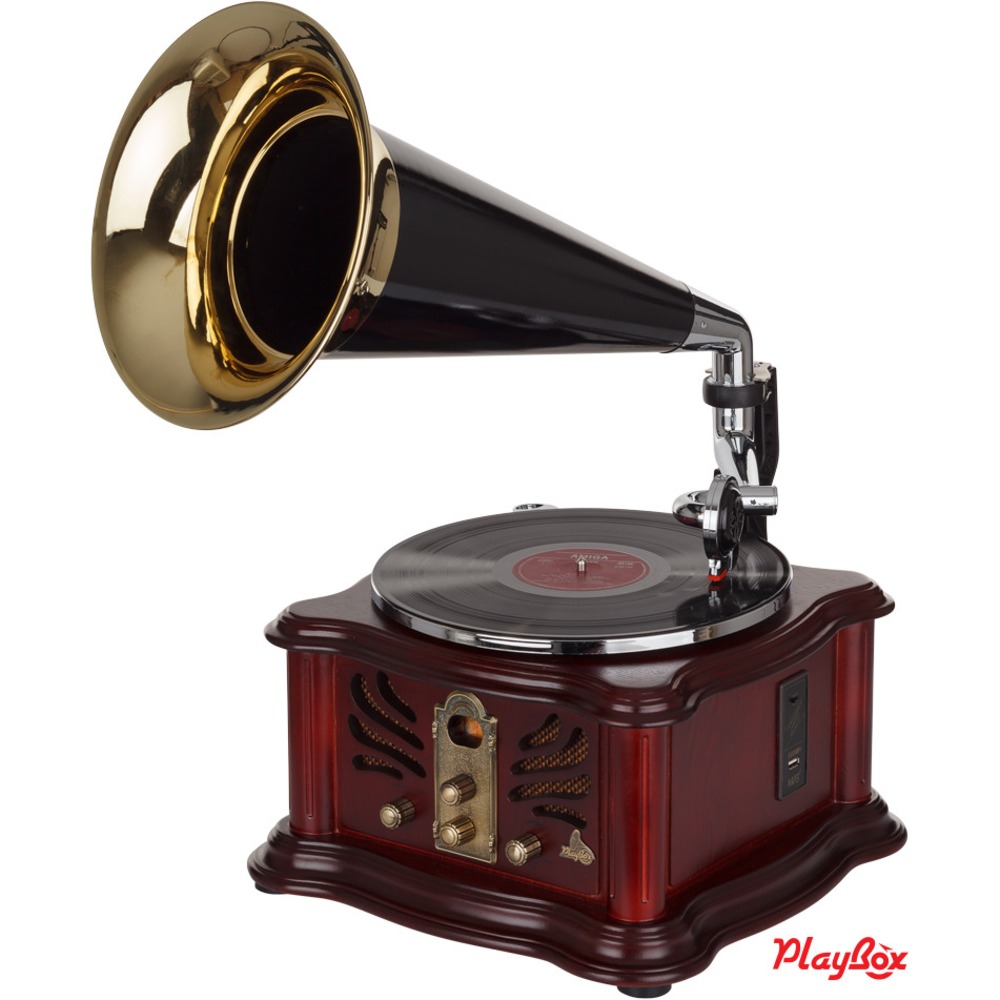 Проигрыватель винила PlayBox PB-1011U-CH Gramophone-I Cherry