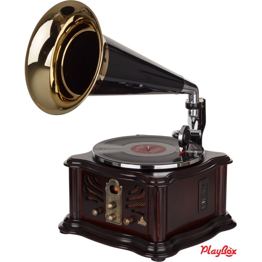 Проигрыватель винила PlayBox PB-1011U-NB Gramophone-I Nut Brown