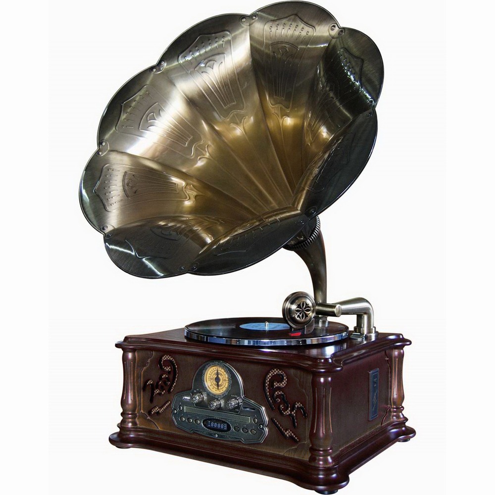 Проигрыватель винила PlayBox PB-1014D-NB Gramophone-IV Nut Brown