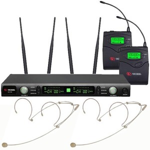 Радиосистема на два микрофона Volta US-102H with aluminuim case 600-636MHz