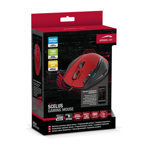 Мышь игровая Speedlink SL-680004-BKRD SCELUS, Black-Red