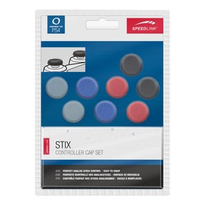 Стик-насадка Speedlink SL-4524-MTCL STIX Controller Cap Set - for PS4, multicolor