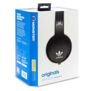 Наушники мониторные классические Monster 137012-00 Adidas Originals Over Ear Black
