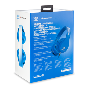 Наушники мониторные классические Monster 137011-00 Adidas Originals Over Ear Blue