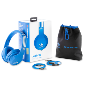 Наушники мониторные классические Monster 137011-00 Adidas Originals Over Ear Blue
