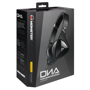 Наушники накладные для iPhone Monster 137008-00 DNA On-Ear Carbon Black