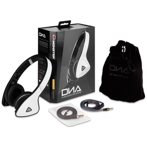 Наушники накладные для iPhone Monster 137007-00 DNA On-Ear White Tuxedo