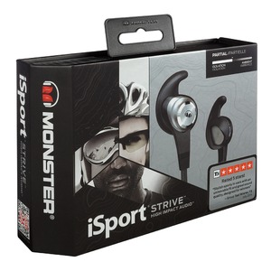 Наушники вставные для спорта Monster 137000-00 iSport Strive V2 Black