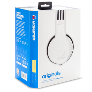 Наушники мониторные классические Monster 137013-00 Adidas Originals Over Ear White