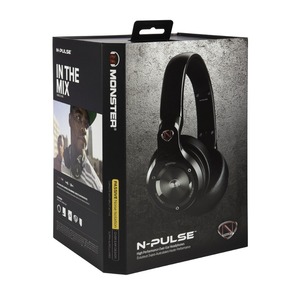 Наушники мониторные классические Monster 128722-00 NCredible NPulse Over-Ear Black