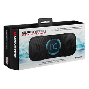Портативная акустика Monster 129278-00 SuperStar BackFloat Bluetooth Neon Blue
