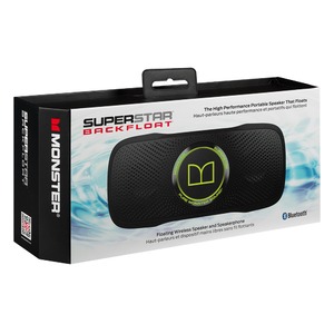 Портативная акустика Monster 129279-00 SuperStar BackFloat Bluetooth Neon Green