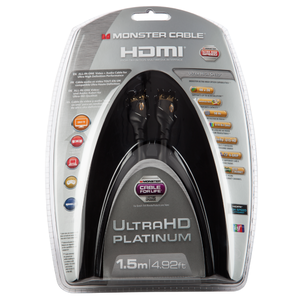 Кабель HDMI - HDMI Monster 140742-00 UltraHD Platinum High Speed HDMI MC PLAT UHD-1.5M WW 1.5m