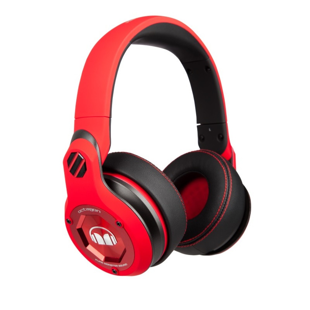 Наушники мониторные классические Monster 130554-00 Octagon Over-Ear Red