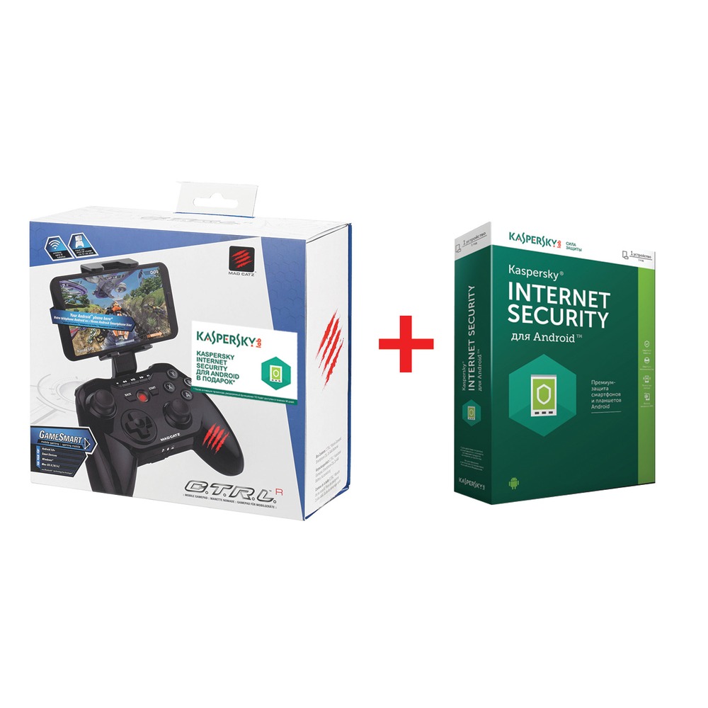 Геймпад Mad Catz Micro C.T.R.L.R Gloss Black + код Kaspersky Internet Security для Android