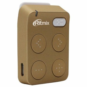 Цифровой плеер mp3 Ritmix RF-2500 8Gb Gold