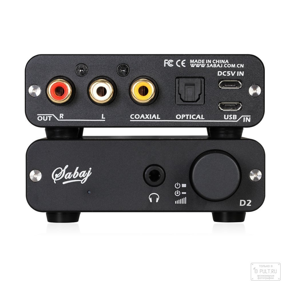 Усилитель для наушников портативный Sabaj D2 Black
