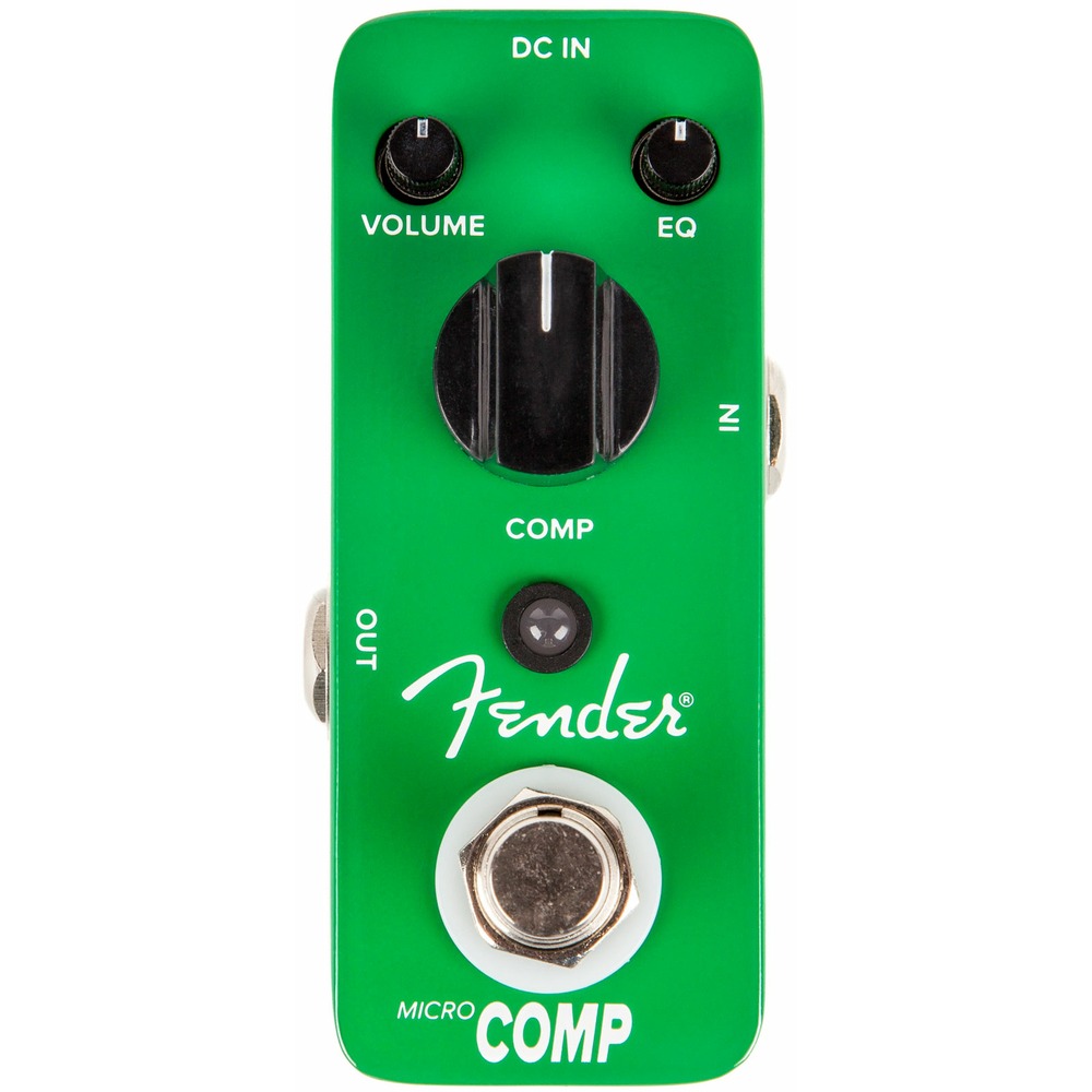 Гитарная педаль эффектов/ примочка Fender Micro Compressor Green