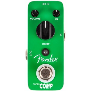 Гитарная педаль эффектов/ примочка Fender Micro Compressor Green