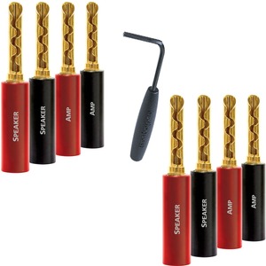 Разъем "Банана" Audioquest SureGrip100 BFA/Banana Gold (Set 8)