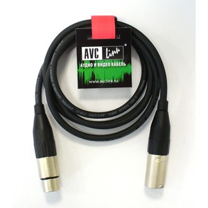 Кабель аудио 1xXLR - 1xXLR AVC Link CABLE-952/1.0-Black 1.0m