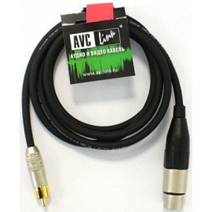 Кабель XLR - RCA AVC Link CABLE-959/1.5-Black 1.5m