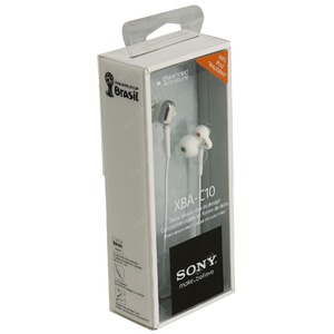 Наушники внутриканальные классические Sony XBAC-10W