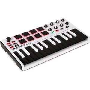 Миди клавиатура Akai Pro MPK MINI MK2 LE WHITE