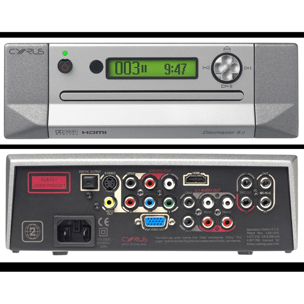 DVD проигрыватель Cyrus Discmaster 8.0 Silver