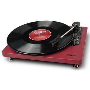 Проигрыватель винила ION Audio Compact LP Burgundy Angle