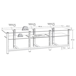 Тумба для ТВ Li Ko Design Stoneless LiKo 185/40