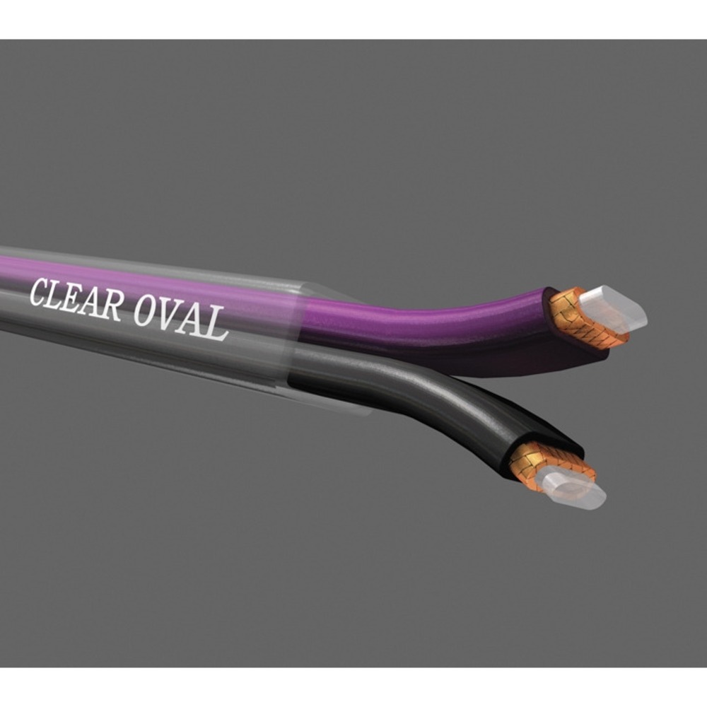 Кабель акустический с катушки двухжильный Analysis Plus Clear Oval
