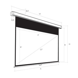 Экран для проектора Ligra CINEDOMUS SCREEN, MW, HDTV, 16:9, 260x191, 113