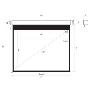 Экран для проектора Ligra CINEROLL SCREEN, MW, HDTV, 16:9, 160х114, 70