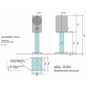 Hi-Fi стойка WLM Diva Monitor Stand I