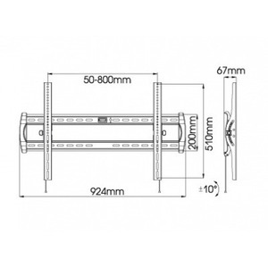Кронштейн фиксированный Kromax Star-20 Grey