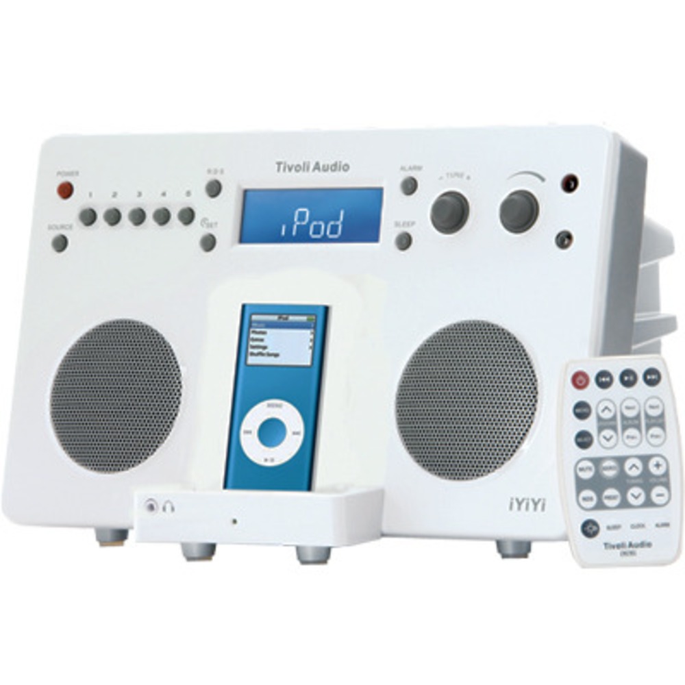 Док станция для iPod Tivoli Audio iYiYi Stereo System High Gloss White/Silver