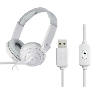 Компьютерная проводная гарнитура Cresyn C501S  White