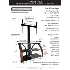 Тумба с ТВ стендом BellO TPC-2143