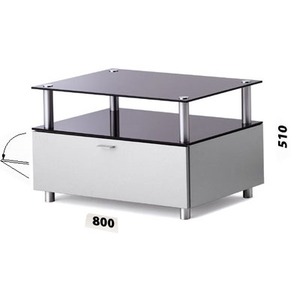 Тумба для ТВ Just-Racks JRS 81 Silver with drawer