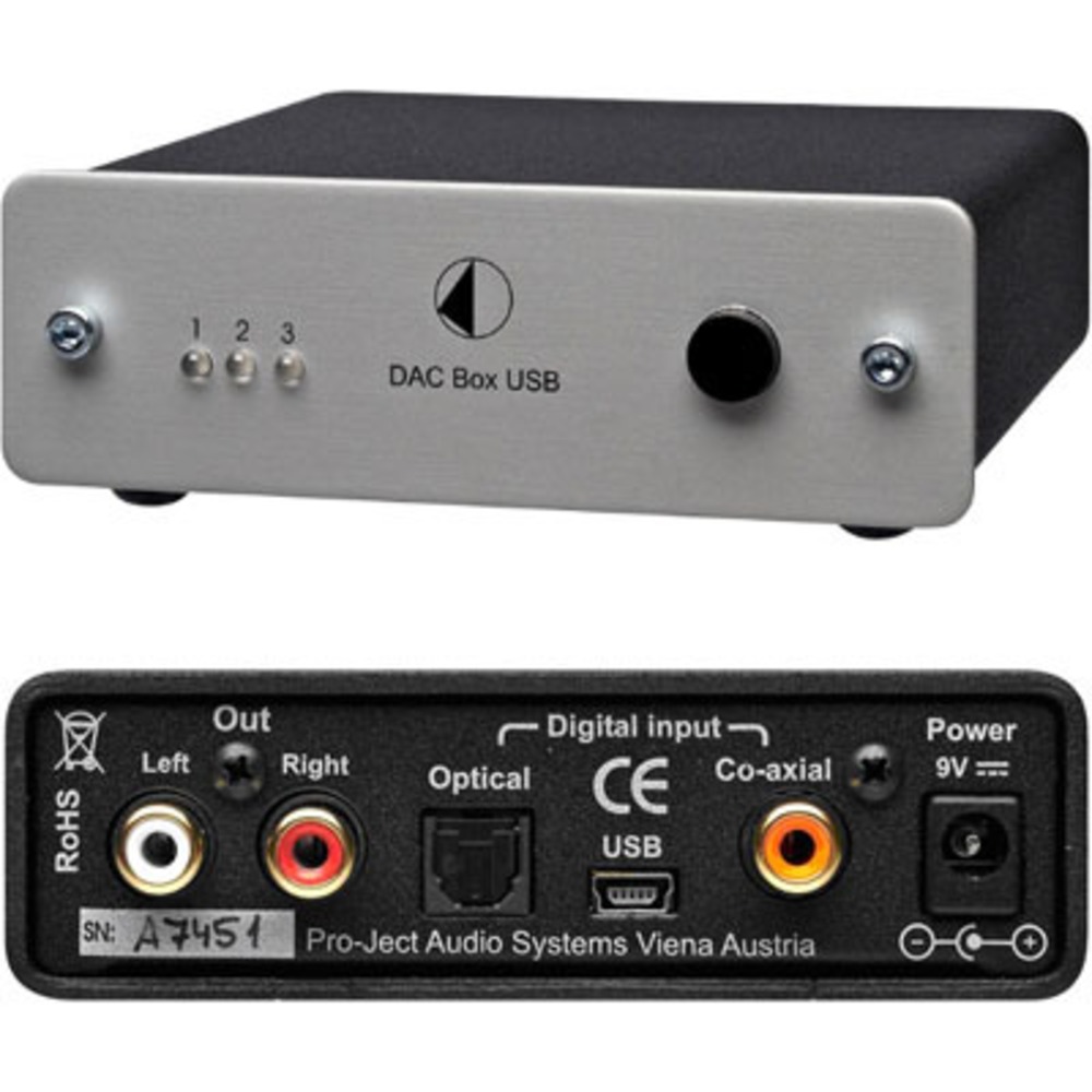 ЦАП транзисторный Pro-Ject DAC Box USB Silver