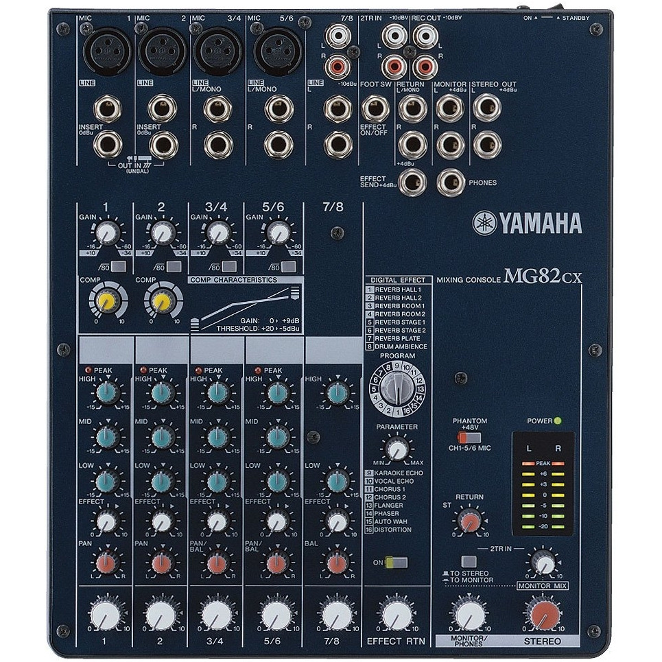 Yamaha mg 82cx стерео резисторы маркировка Купить Yamaha MG82CX аналоговый микшер в каталоге интернет магазина BIGtv по низ