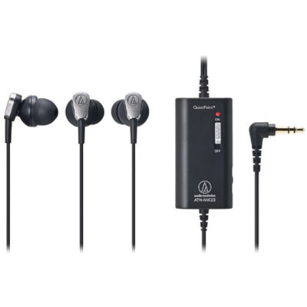 Наушники мониторные с шумоподавлением Audio-Technica ATH-ANC23 BK