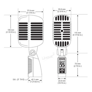 Вокальный микрофон (динамический) Shure Super 55 Deluxe