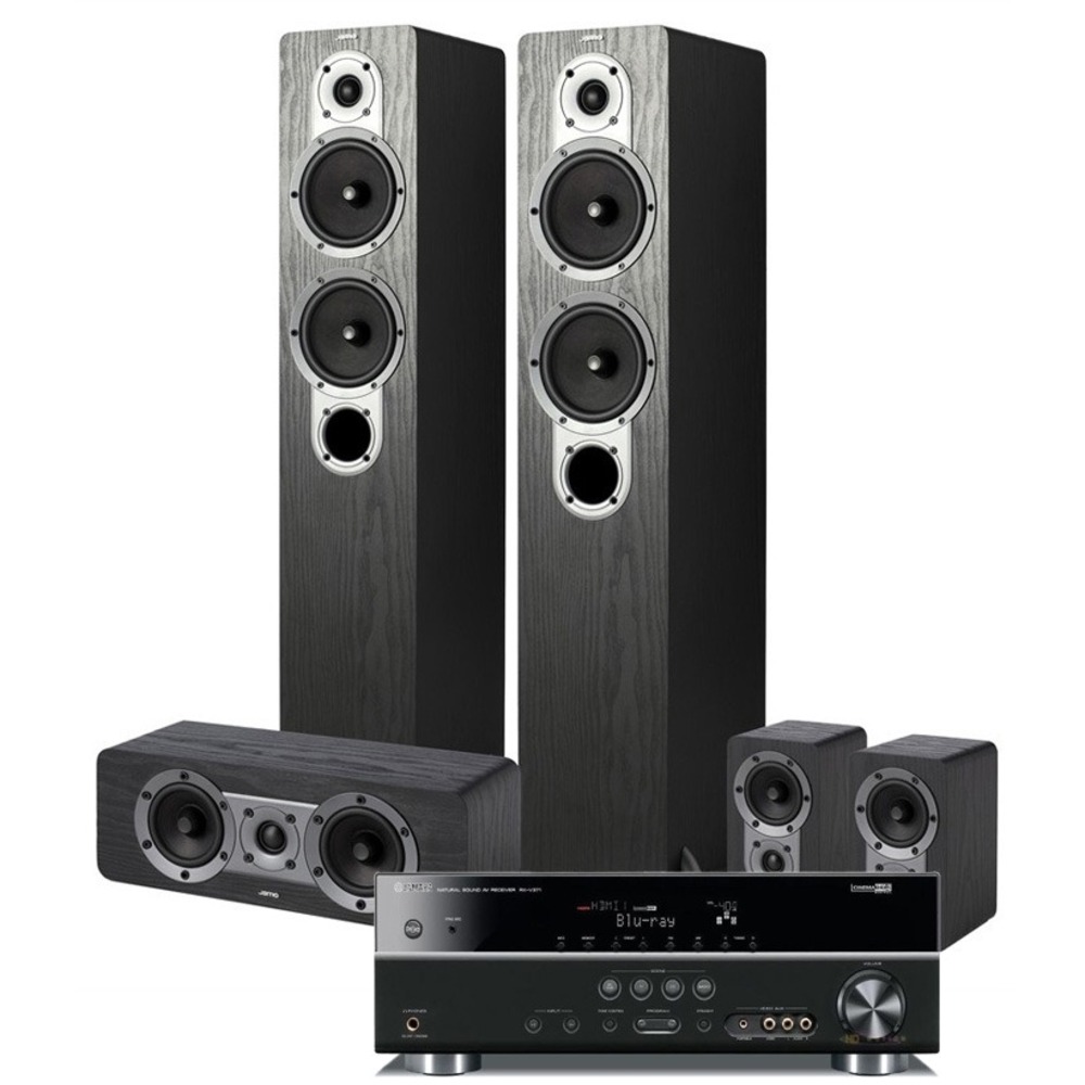 Домашний кинотеатр Jamo S426 HCS3 Black + Yamaha RX-V371