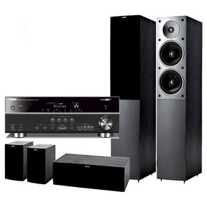 Домашний кинотеатр Jamo S506 HCS 3 Black + Yamaha RX-V571