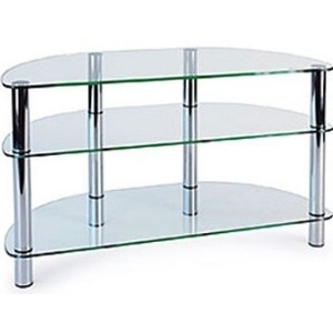 Тумба для ТВ MetalDesign MD 401 slim прозрачное стекло-хром